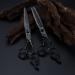 Hair Cutting Scissors 6 Inch Professional Upscale Scissor Black Damascus Hair Cutting Scissors Haircut Thinning Barber Makas Shears Hairdresser Scissors Set - Buy Online on GoSupps.com