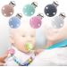Konny Baby Schnullerkette Clip - Soft Silicone Pacifier Clip in Light Blue & Rose Pink | Baby Accessories & DIY Tools - Buy Online on GoSupps.com