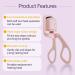 Axaooqeld Electric Eyelash Curler USB Charging Model Fast Heating Portable Eye Lash Perm Lasting Curling Thermal Eyelash Clip B - Buy Online on GoSupps.com