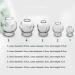 EIERFSKIOT Cupping Therapy Set Cupping Set Cupping Device Home Glass Cupping Set Chinese Therapy Cupping Set Suction Cupping Therapy Set - Buy Online on GoSupps.com