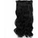 Neverland 22 Ombre Wavy Curly Hair Extensions - Full Head Clip-In 7pcs Natural Black Dip Dye for Effortless Style - Buy Online on GoSupps.com