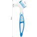 Denture Care Brush Set - 4 Pcs Double Bristle Head Brushes for False Teeth Cleaning - Portable Denture Cleaner - (4 Colors) - Buy Online on GoSupps.com