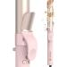 360 Rotating Hair Curler Automatic Hair Curlers 32 mm Hair Curler Rotating Curling Iron with 5 Adjustable Temper Hair Curlers for Medium Long Hair Create Charming Curling Tongs Pink
