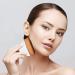 Buy Flat Kabuki Make-Up Brush Set Soft Silky Fiber Foundation & Blush Brush with Flower Storage Case Ideal for Liquid Cream & Concealer (White) - International Shipping Available - Buy Online on GoSupps.com