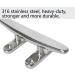 KAHACIYO Boat Cleat Open Base 4/5 inch | 316 Stainless Steel Dock Cleat with Installation Accessories - Buy Online on GoSupps.com
