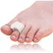 White Gel No Toe Stretcher - 4 Pieces Silicone Toe Separator for Hallux Valgus & Overlapping Toes Correction - Buy Online on GoSupps.com