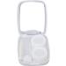 Travel Contact Lens Case - Waterproof & Lightweight Portable Kit with Wearing Stick for Women - Ideal for Outdoor Use (White - Buy Online on GoSupps.com