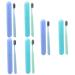 Mobestech 6 STK toothbrush set toothbrush case-friendly toothbrush oral toothbrush sensitive toothbrush natural toothbrush toothpaste hand travel pp-raw material adult gift