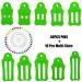 HONEYSEW 10pcs Fabric Bias Binding Sasher Tool Set with 40 Quilting Pins - Multi-Sized Foldable Strips, Green - Buy Online on GoSupps.com