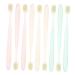 Anneomas 9st tooth cleaning with wide and thin toothbrush the thrill thrille homey very soft toothbrush toothbrushes soft soft toothbrush travel toothbrush manual brush head stick