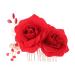 TOVINANNA 1pc Rose Hair Comb Rose Hairpin Flower Hair Comb Rose Hair Clip Women Hair Clip