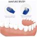 Minkissy Double-Headed False Toothbrush - 30 STK Denture Cleaning Brush Set | Household Oral Care Tools in Assorted Colors - Buy Online on GoSupps.com