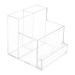 Folpus 3 Rows 10 Holes Nail Drill Bits Holder Transparent Desk Organizer for Salon Nail Drill Bit