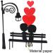 Cartoon Lover Couple Cake Toppers Valentines Day Wedding Party Decorations Cupcake Decors Hearts Engagement Gifts Decor Style2 - Buy Online on GoSupps.com