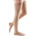 Keephen Medical Thigh High Compression Stockings for Varicose Veins & Edema | Grade Class II (23-32 mmHg) | Beige Open Toe - International Shipping - Buy Online on GoSupps.com