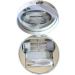 Infeksiya Round Contact Lens Case - Silver Travel Container for Contact Lenses | Perfect Gift & Care Box - Buy Online on GoSupps.com