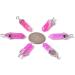 Dyed Pink Brazilian Agate Gemstone Hexagonal Pointed Necklace - Reiki Chakra Chain | High-Grade Iron Gift Box Included - Buy Online on GoSupps.com