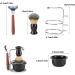 HERCHR 4-Piece Shaving Set | Manual Razor Stainless Steel Stand Brush & Bowl | Premium Men's Grooming Essentials - Buy Online on GoSupps.com