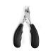 SJLS 1pc Beauty Sharp Curved Paronychia Remover Nail Scissors Manicure Toes Dead Skin Pliers Trimming Nail Clipper Nipper (Color : Black) Black Blue