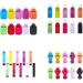 dijiusidy Key Chain Thoughtful Design Flip Caps Reusable Refillable Useful Bottle Holder Assorted Colors Portable Holders Straw Yellow XY Straw Yellow XY - Buy Online on GoSupps.com