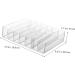 PRETYZOOM 2pcs Stand Case Divided Eyeshadow Display Makeup Storage Clear Holder Desktop Dresser Palette - Buy Online on GoSupps.com