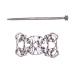minkissy Hair Clasp Vintage Hair Clip Viking Hair Pin Hair Slide Hair Pin Knot Hair Pin Hair Accessories Hair Ponytail Costume Tiara Slideshow Alloy