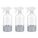 Rionisor Glass Spray Bottles with Silicone Sleeve Protection Empty 16 oz Refiilable Containers Reusable Spray Bottles with Adjustable Nozzle for Hair Cleaning Solutions 3 Pack Grey Pack Of 3 Grey