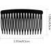 Provone 8pcs Vintage Hair Combs Plastic Side Hair Combs With 16 Teeth For Fine Hair Accessory For Women Girls (Black) - Buy Online on GoSupps.com