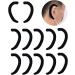 Silicone Ear Protectors - Ear Straps for Face - 5 Pair Silicone Earloop Ear Hooks to Protect Ears Effective Ear Protection 10pcs Black - Buy Online on GoSupps.com
