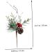 ABOOFAN 12 Pcs Christmas Decoration Christmas Tree Ornament Faux Pine Picks Artificial Pine Picks Pine Cone Stems Christmas Simulated Branches Bouquet Branch Plastic Pine Cones Red Fruit - Buy Online on GoSupps.com