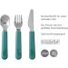 Mepal MiO Children's Cutlery Set - 3-Piece Knife Fork & Spoon for Ages 12 Months & Up - Deep Pink 05 - Buy Online on GoSupps.com