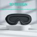 3D Contoured Sleep Mask for Men Women - Adjustable Strap, Breathable Silk Cotton Satin - Block Out Light - Ideal for Sleeping, Travel, Yoga - Black - Buy Online on GoSupps.com