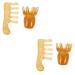 Beavorty face 4 pieces massage comb from gua facial head scalp trigger point crotade Chinese scalp acupuncture scalp massager beewachsharz horns Kratzkamm