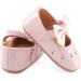 LACOFIA Baby Girls Anti-Slip First Walking Shoes | Bowknot Mary Jane Princess Party Shoes | 3-6 Months | Pink - Buy Online on GoSupps.com