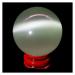 Ornament 1pc Natural White Cat Eye Stone Quartz Crystals Sphere Balls for Gift (Color : 1pc 90-100mm)
