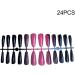 dijiusidy 24 Pieces Nails T Shape Extra Long Full Wrap False Nail Tips Women Decor Fingernail Supply Manicure Accessory black rose red - Buy Online on GoSupps.com
