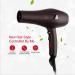 2000W Professional Hair Dryer with Air Nozzle Ionic Salon Powerful Hairdryer AC Motor Fast Blow Dryer with 3 Heat 2 Speed Cool Shot Long Cable Quiet for Home and Salon Men and Women Brown Small Gift - Buy Online on GoSupps.com