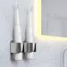 Zerodeko Electric Toothbrush Holder - Wall-Mounted Stainless Steel Container for Toothbrush Heads & Razors | 2-Stick Design for Easy Organization - Buy Online on GoSupps.com