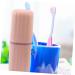 Shop Minkissy 2pcs Travel Wash Cup & Toothbrush Container - Essential Bathroom Accessories - Buy Online on GoSupps.com