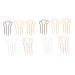 FRCOLOR 10 Pieces Hair Pin Teeth Hair Stick Women Hair Bun Fork Hair Bun Stick French Wedding Hair Clips Hair Bun Clip Hair Fork Updo Hair High Pure Copper Miss