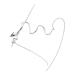 Hairpin Hair Barrettes Hair Pin Hair Clips Chinese Hair Sticks Silver Fringe Silver Hair Accessories Snake Headpiece Chinese Hair Accessories Hair Bun Stick Snake Hair Stick Metal FRCOLOR