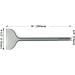 SPKLINE 4.5 Inch Wide Machine Sharpened Tile & Thinset Removal Scaling Chisel Bit Thinset Scraper & Floor Scraper  SDS MAX Shank Semicircle Shape Scaling Blade  (4.5" X 14") - Buy Online on GoSupps.com