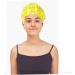 Yellow Floral Women's Swim Cap | Breathable Swimming Hat for Fashionable Women - Buy Online on GoSupps.com