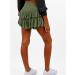 LAEMILIA Womens Elastic Waist Flared Floral Print Skirt with Drawstring - Green - Size L - Buy Online on GoSupps.com