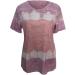 Women's Summer Hide Belly Tunic Tops | Short Sleeve Henley Tshirt | Pink - Small - Buy Online on GoSupps.com