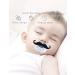 Cute Kissable Mustache Pacifier for Babies - Pack of 2 Black | BPA-Free Orthodontic Design - 0-6 Months - Buy Online on GoSupps.com
