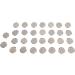 30 Round Metal Pacifier Clips - Durable Bite Rings & Dental Accessories for Babies | Portable & Wear-Resistant - Buy Online on GoSupps.com