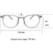IEYELUUK Reading Glasses (2 Pack) - Blue Light Filter Lightweight No Yellow Tint Transparent Gray 3.5x Magnification - Shop Now! - Buy Online on GoSupps.com