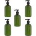 Beaupretty 5PCS 300ml Dark Green Shampoo & Lotion Pump Bottles - Ideal for Travel & Home Use - Buy Online on GoSupps.com
