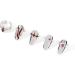 LAMDNL Adjustable Nail Rings Alloy Nail Art Finger Rings Women Girl Gifts Jewelry Nail Rings Fingertip Rings Set Alloy Material - Buy Online on GoSupps.com